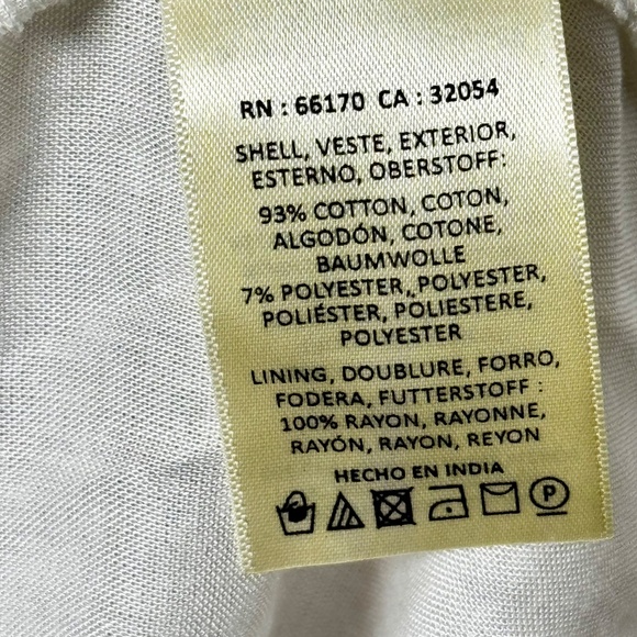 Anthropologie Akemi + Kin Sleeveless Asymmetrical Lined Cotton Maxi Dress Sz XS - Picture 12 of 12